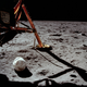 Illustration for article titled Rare photos reveal fascinating views of the Apollo 11 moon landing